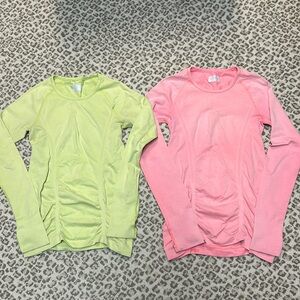 Athleta XS bundle of 2 long sleeve athletic tops